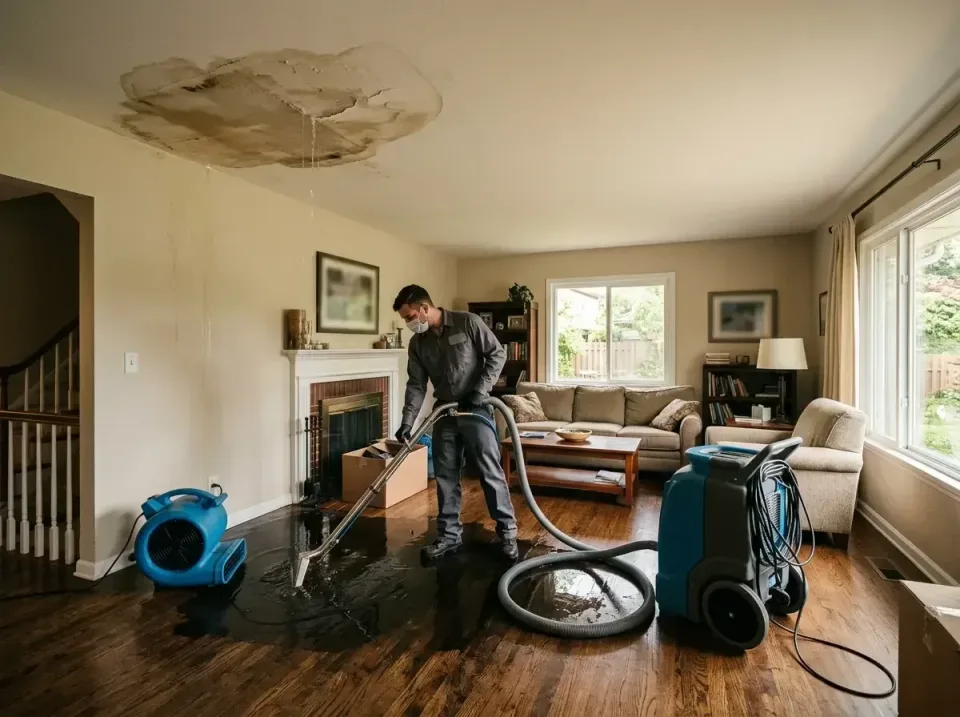 attic-pipe-burst-ceiling-drip-008 — frequently asked questions, Water Damage Restoration & Carpet Care in Pendleton, IN